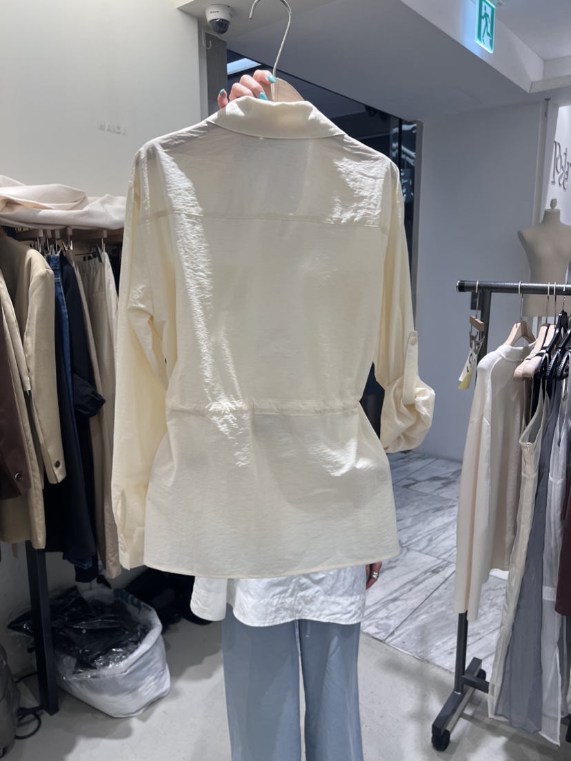 W AND J韓國直郵女裝新品推薦休閑24春夏職業襯衫蕾絲衫W AND J襯衫/蕾絲衫