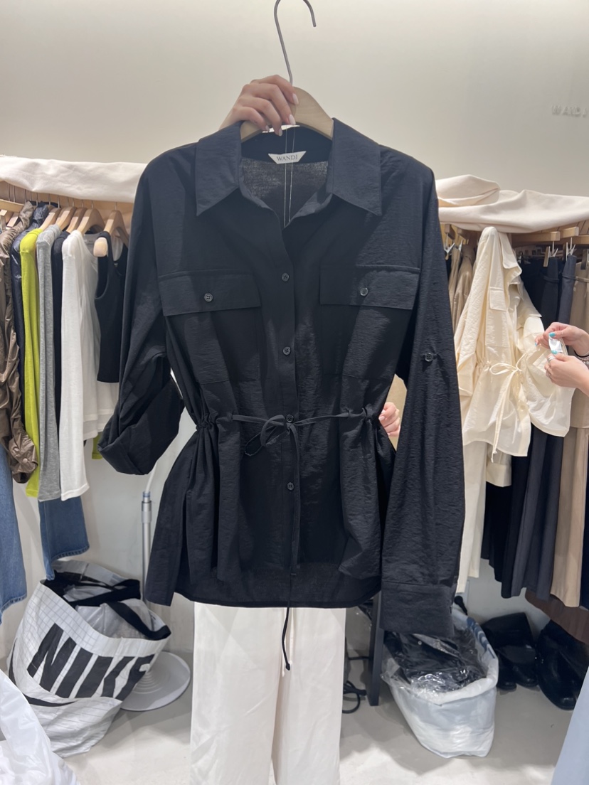 W AND J韓國直郵女裝新品推薦休閑24春夏職業襯衫蕾絲衫W AND J襯衫/蕾絲衫圖色3