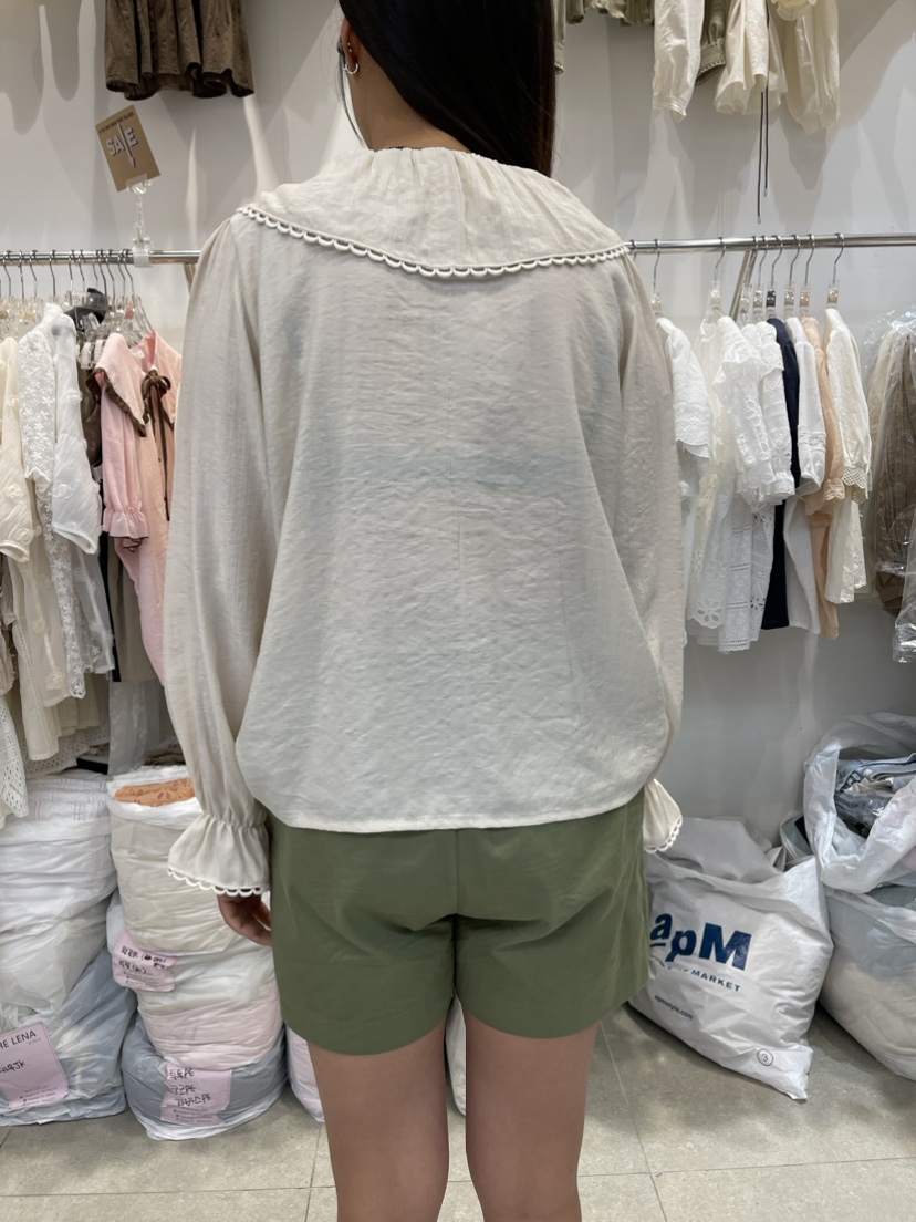 THE LENA韓國直郵東大門代購女裝新款人氣時尚熱賣襯衫蕾絲衫NWEOL襯衫/蕾絲衫
