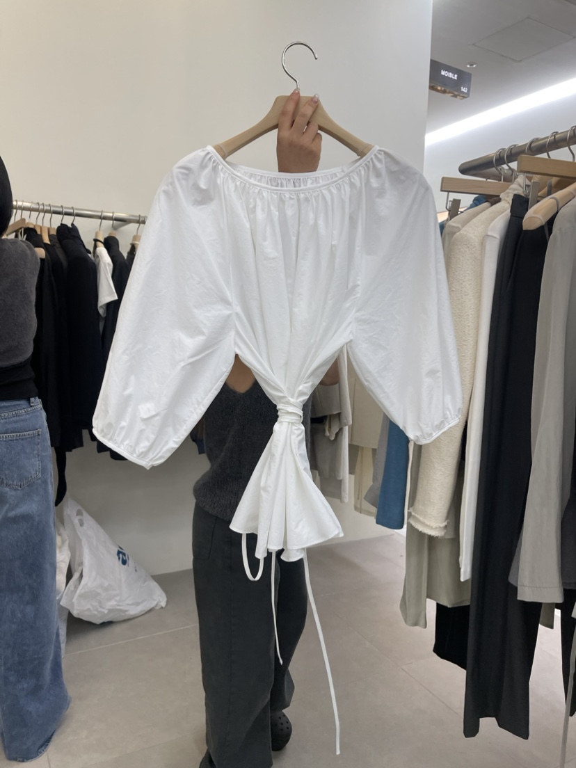 MOIBLE韓國直郵東大門代購女裝新品真品熱賣休閑襯衫蕾絲衫MOIBLE襯衫/蕾絲衫