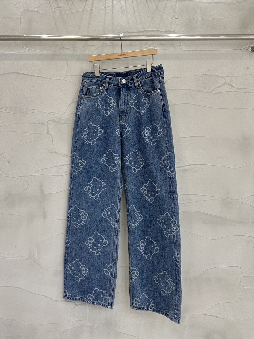 INSSENSE-A韓國直郵東大門實拍女裝新款推薦職業熱賣牛仔褲INSSENSE-A牛仔褲