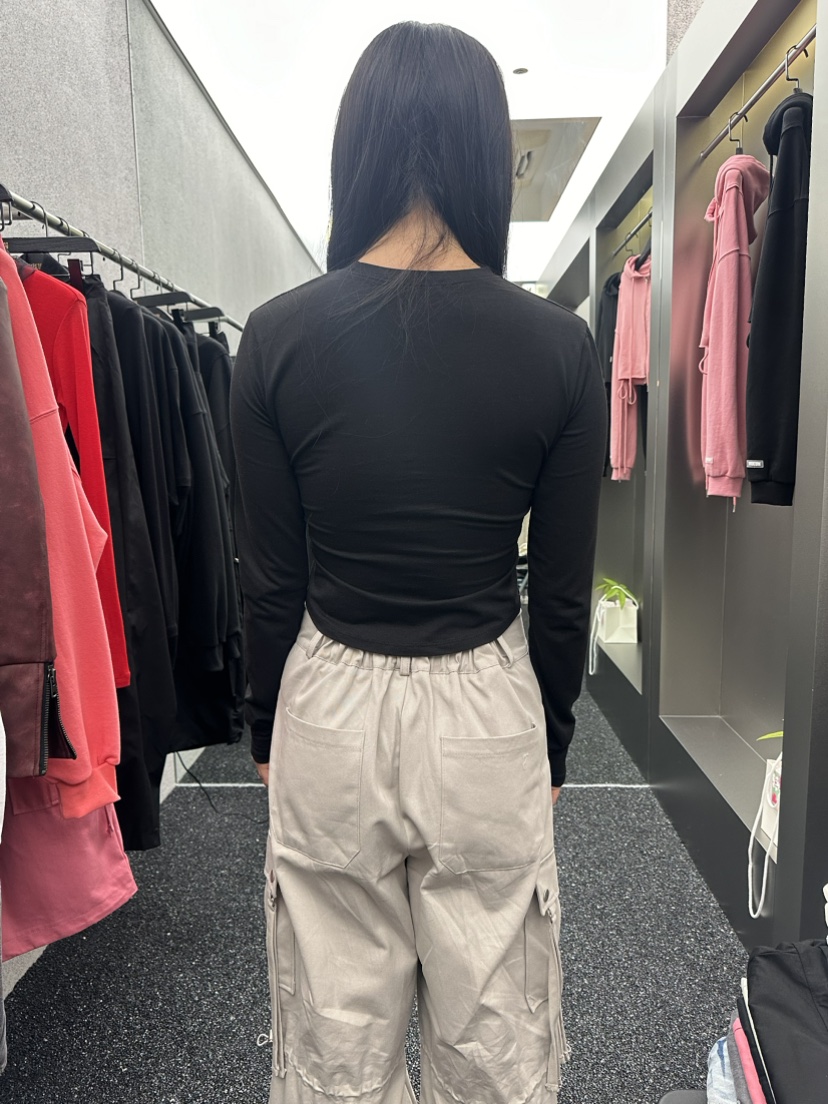 LISSOM直郵韓國代購女裝新品熱賣時尚休閑24春夏人氣長袖T恤NUEUN/SEEOT長袖T恤