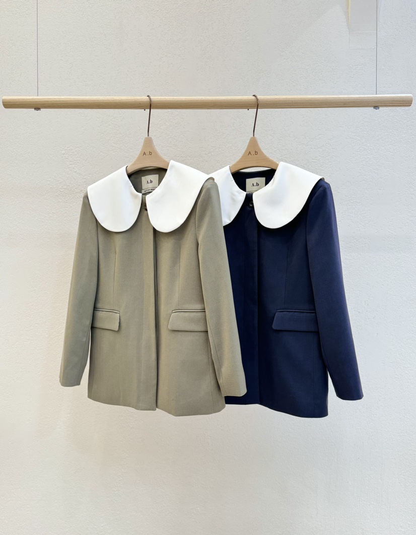 A.b/AUTUMN BEIGE韓國直郵東大門實拍女裝新品推薦真品夾克A.b/AUTUMN BEIGE夾克