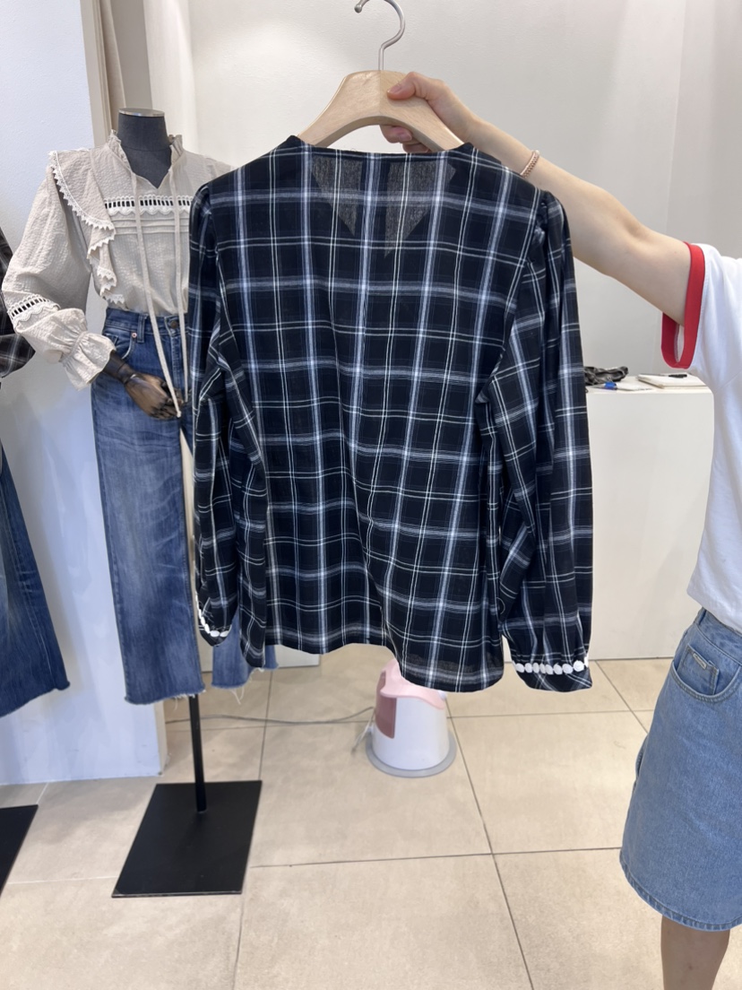 2nd B-S韓國直郵東大門代購女士新品真品推薦襯衫蕾絲衫2nd B-S襯衫/蕾絲衫