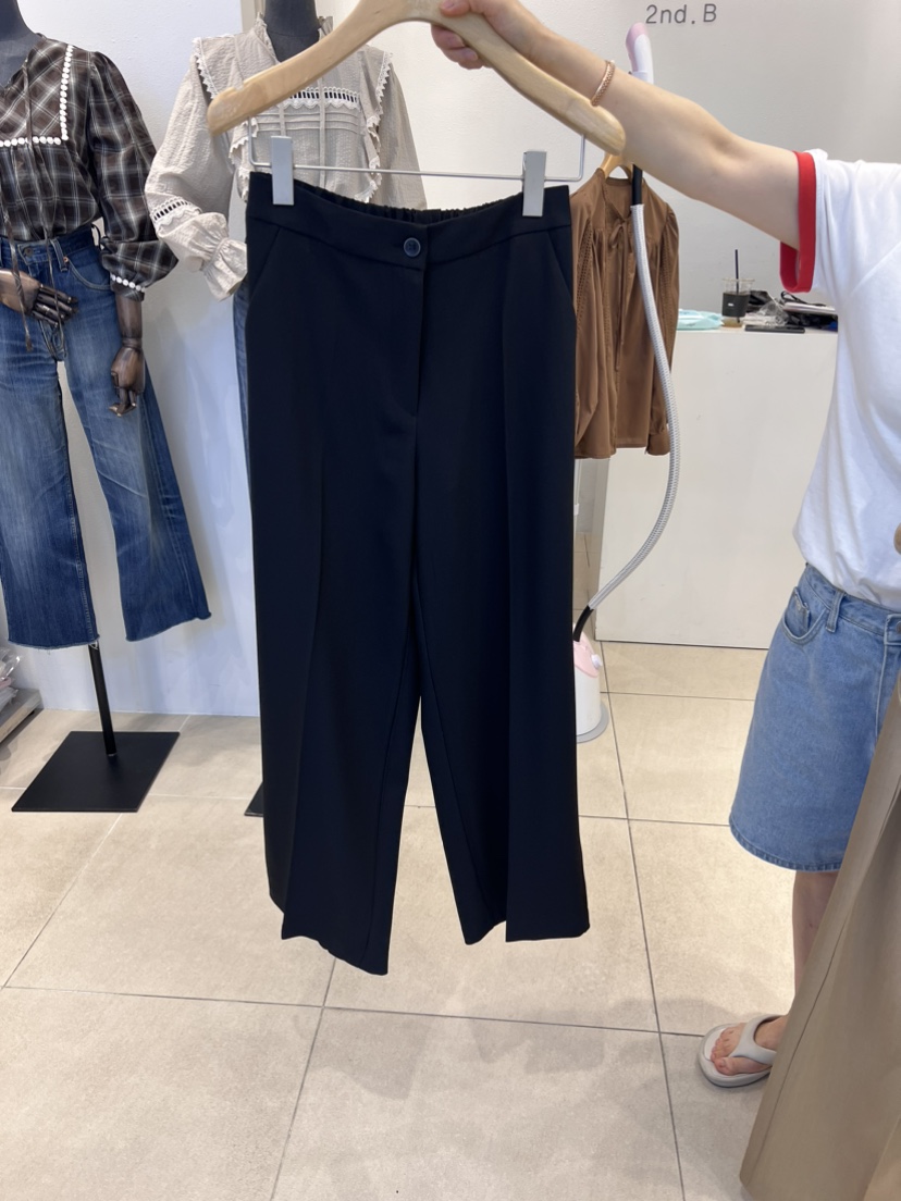 2nd B-S韓國直郵女士新款休閑真品人氣職業時尚休閑褲直筒2nd B-S休閑褲圖色2
