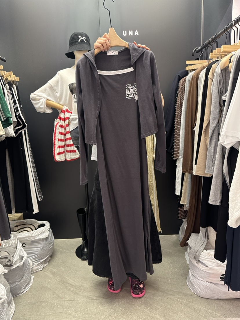 UNA韓國直郵女士新款時尚24秋夏熱賣休閑推薦職業人氣套裝THEMAY/UNA套裝圖色4