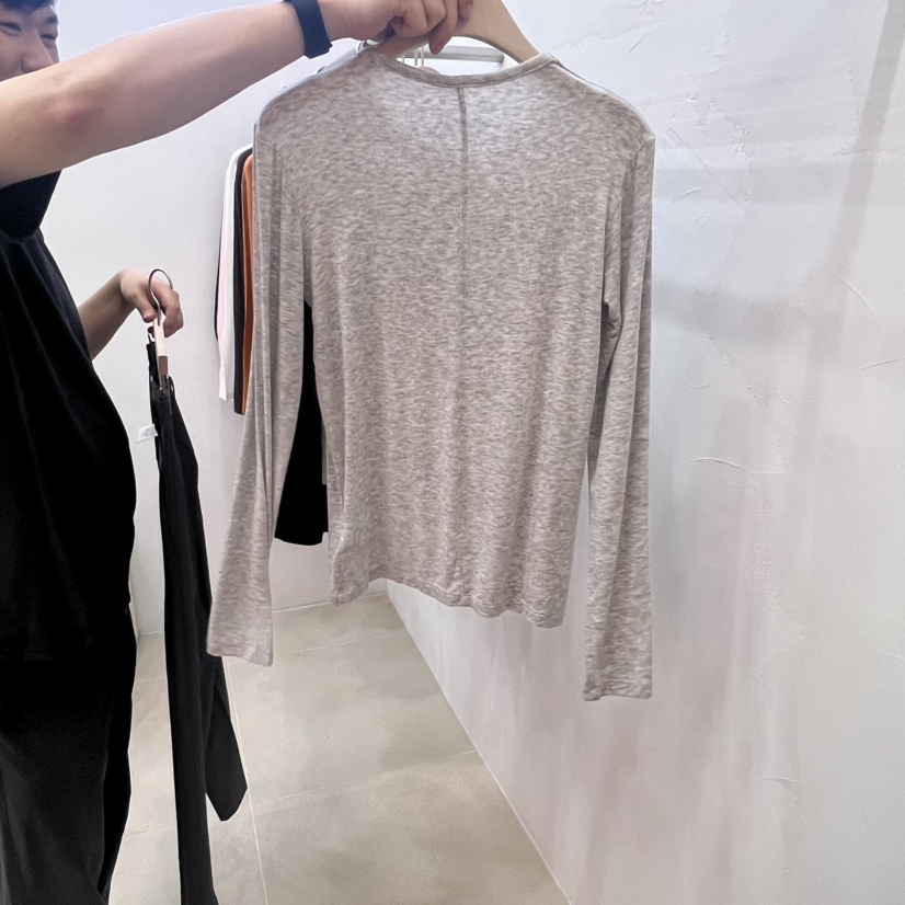 BLANC-A直郵韓國代購女裝新品人氣24春夏時尚推薦長袖T恤BLANC-A長袖T恤