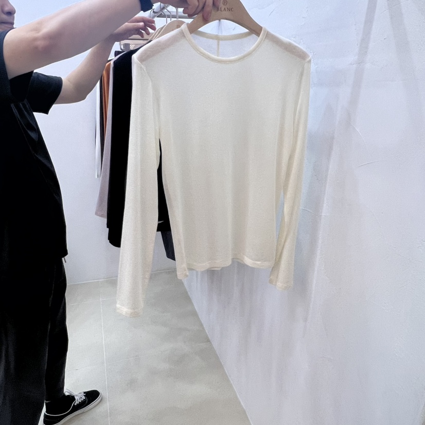 BLANC-A直郵韓國代購女裝新品人氣24春夏時尚推薦長袖T恤BLANC-A長袖T恤圖色3