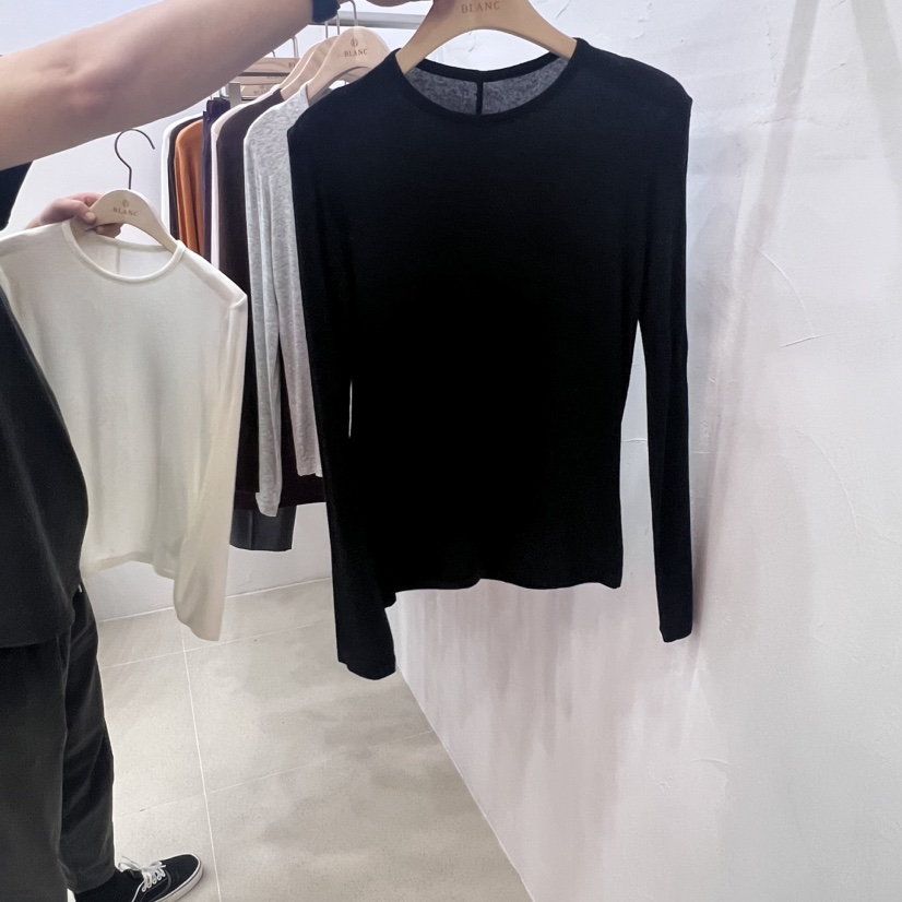 BLANC-A直郵韓國代購女裝新品人氣24春夏時尚推薦長袖T恤BLANC-A長袖T恤圖色4
