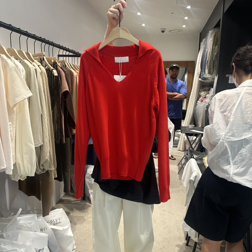 VASIL韓國直郵女裝新款時尚熱賣真品推薦人氣24春夏針織衫VASIL針織衫圖色3