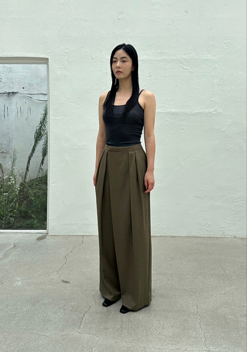 LE-PPL韓國直郵女裝新品熱賣真品時尚24春夏人氣正裝褲西褲LE-PPL正裝褲/西褲