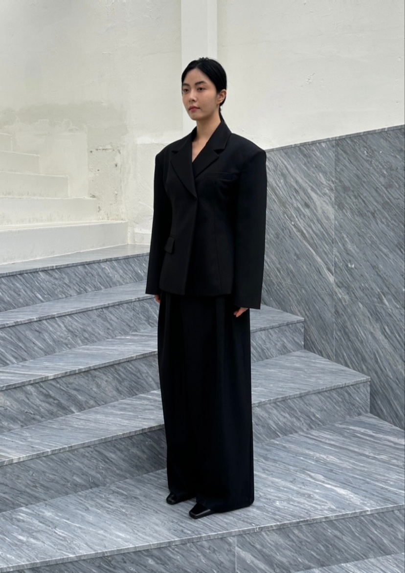 LE-PPL韓國直郵女裝新品熱賣真品時尚24春夏人氣正裝褲西褲LE-PPL正裝褲/西褲