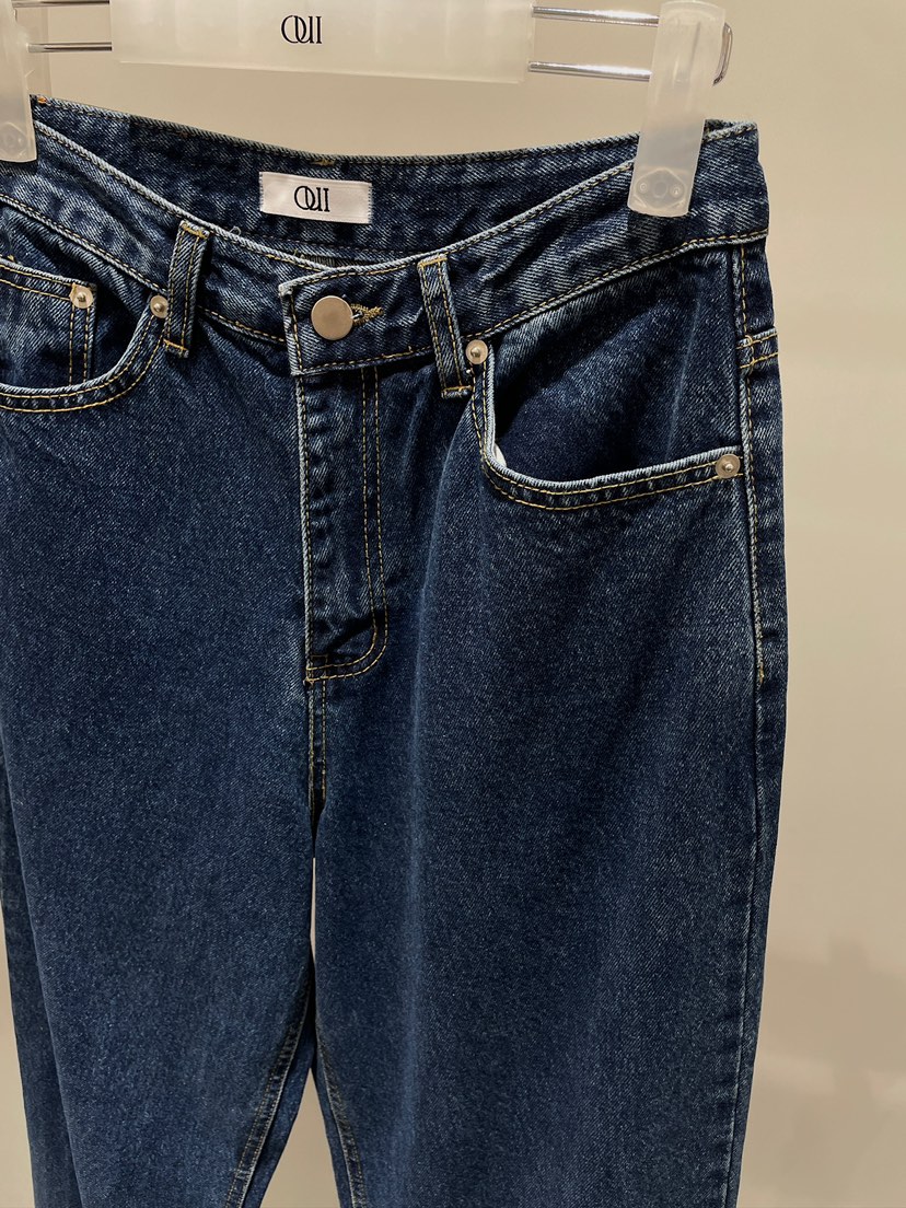 OUI-P韓國直郵東大門代購女裝新品職業熱賣推薦牛仔褲牛仔布OUI-P牛仔褲