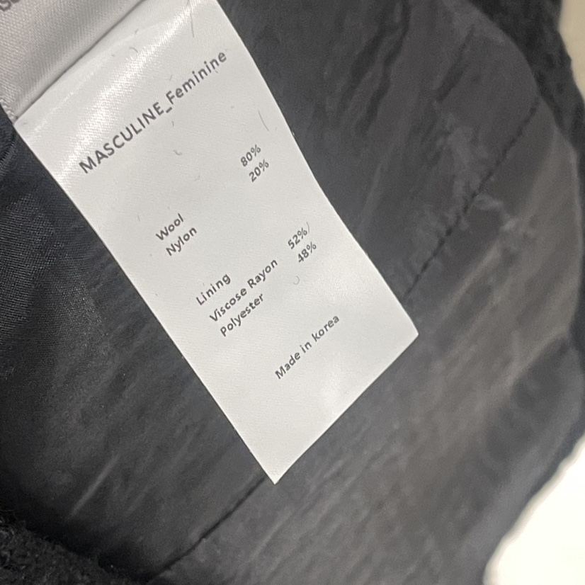 MASCULINE韓國直郵東大門實拍女裝新品熱賣人氣休閑夾克花呢MASCULINE夾克