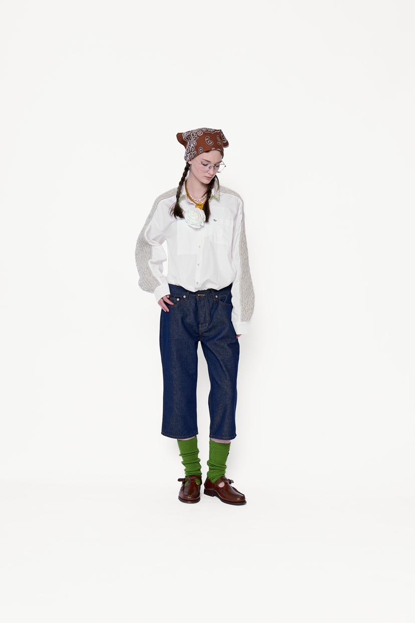 POLAROMO韓國直郵東大門代購女裝新品職業真品休閑襯衫蕾絲衫POLAROMO襯衫/蕾絲衫