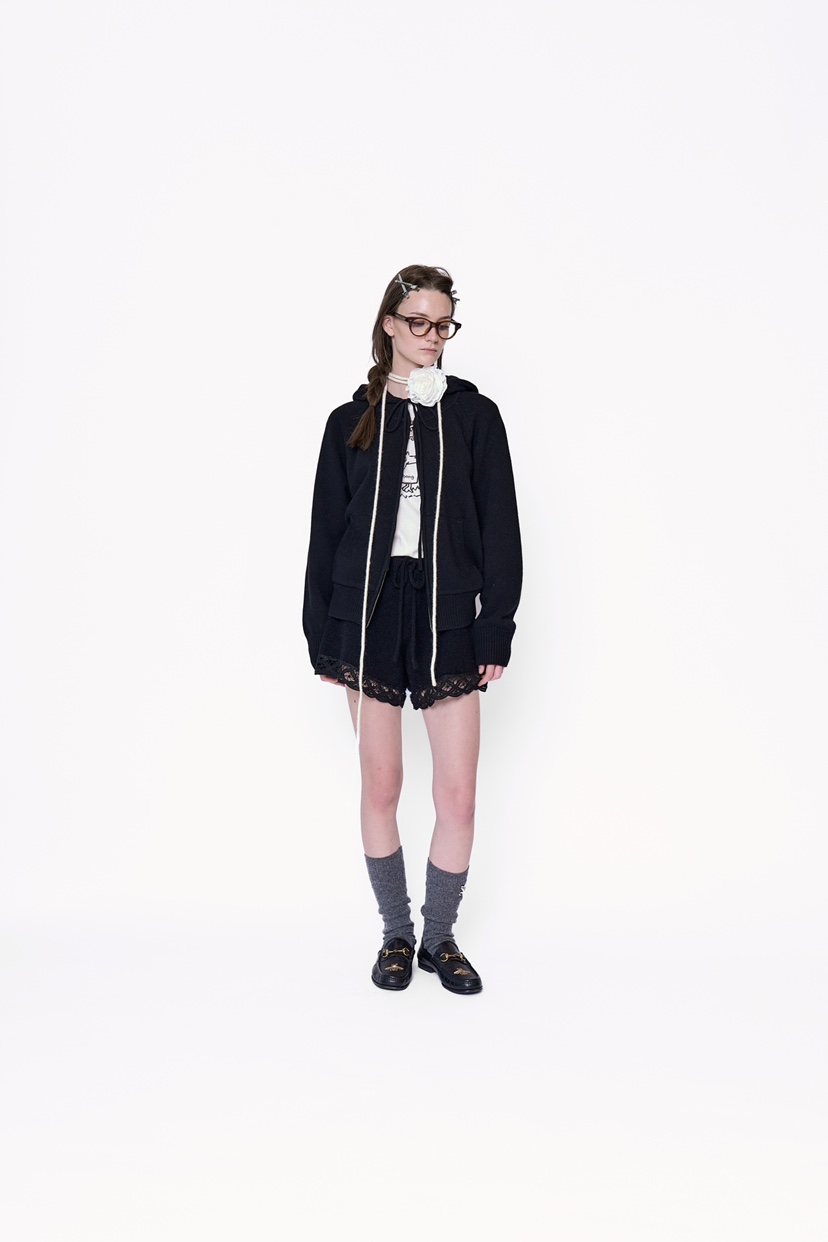 POLAROMO韓國直郵東大門實拍女裝新品推薦24秋冬夾克兜帽POLAROMO夾克圖色5