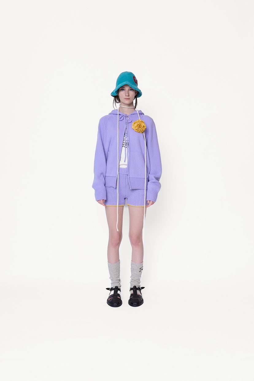 POLAROMO韓國直郵東大門實拍女裝新品推薦24秋冬夾克兜帽POLAROMO夾克圖色6