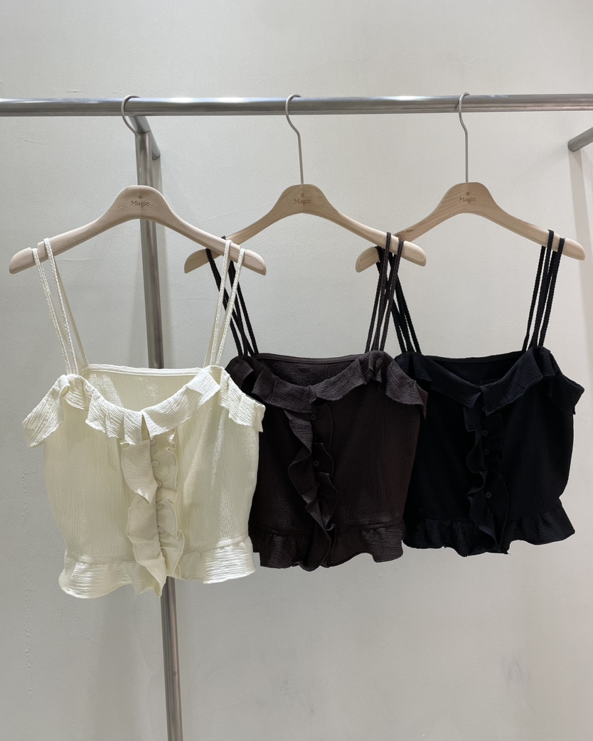 Magie韓國直郵東大門實拍女裝新品職業熱賣時尚人氣吊帶背心Magie吊帶/背心
