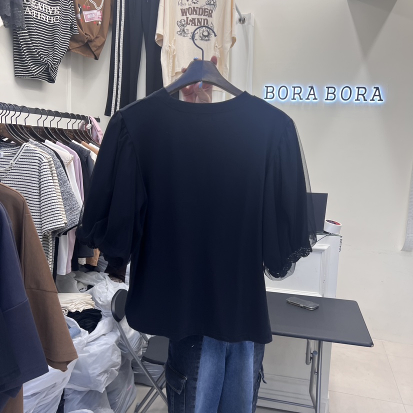 BORA BORA韓國直郵東大門實拍女裝新款推薦熱賣真品24秋冬T恤BORA BORAT恤