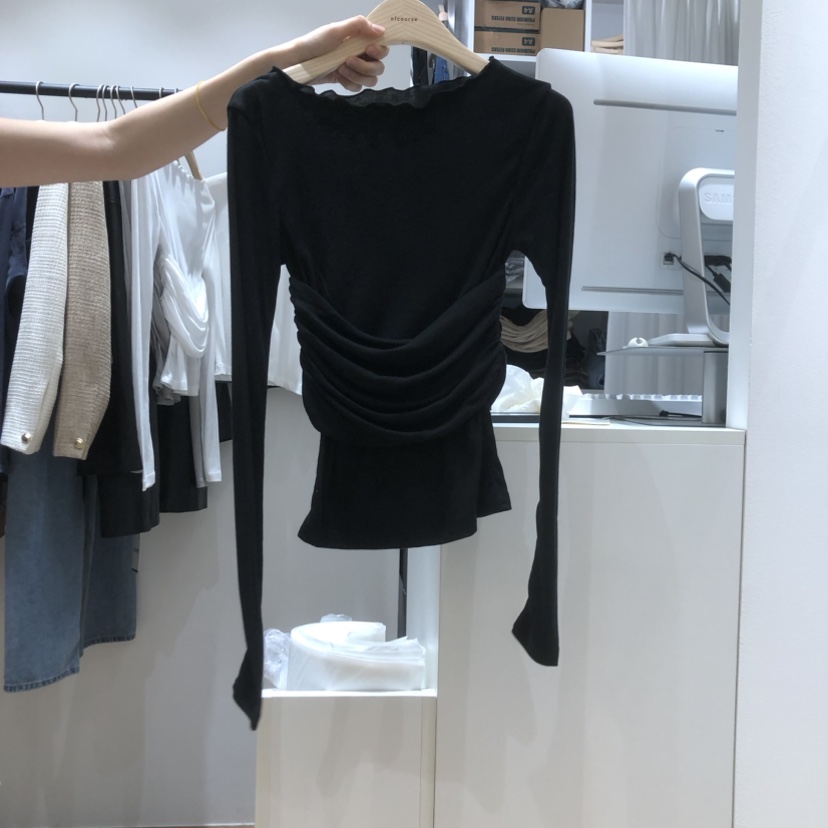 OFCOURSE韓國直郵東大門實拍女裝新款人氣時尚休閑推薦長袖T恤OFCOURSE長袖T恤圖色4