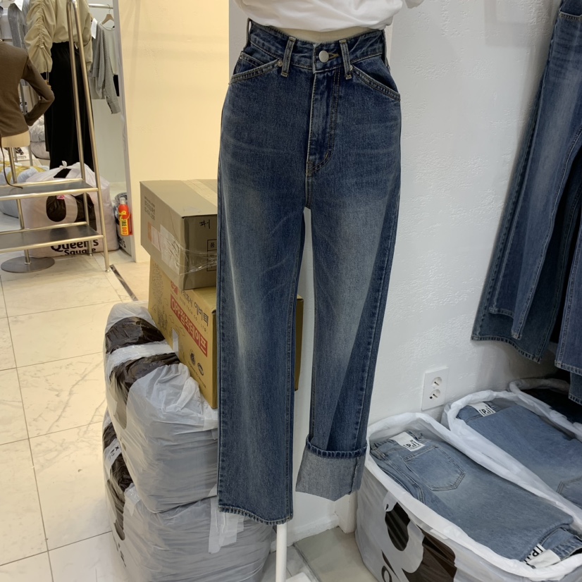 PAI直郵韓國代購女裝新品推薦休閑職業時尚人氣熱賣真品牛仔褲PAI牛仔褲