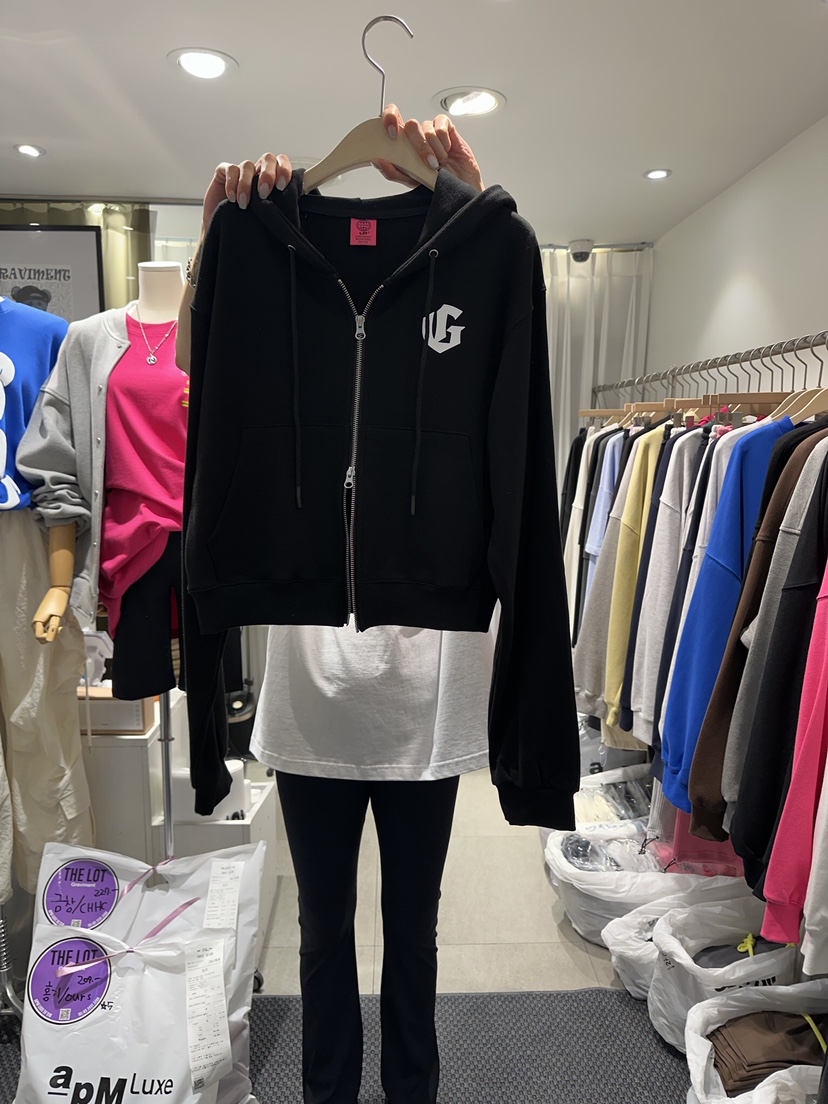THE LOT/ LOT韓國直郵女裝新款休閑推薦職業衛衣拉鏈短款THE LOT/ LOT衛衣圖色3