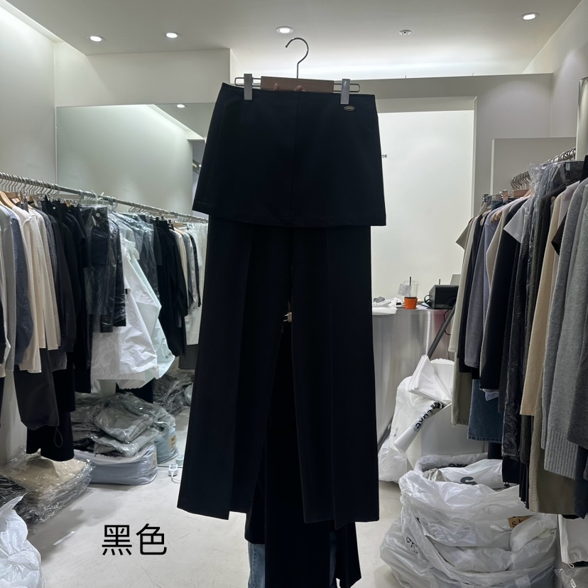 ZERO ZERO韓國直郵東大門實拍女裝新款推薦休閑24秋冬裙褲ASHTOE裙褲