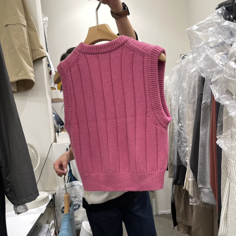 VILLABUTTON韓國直郵女裝新品真品24秋冬熱賣人氣馬甲羊毛VILLABUTTON馬甲