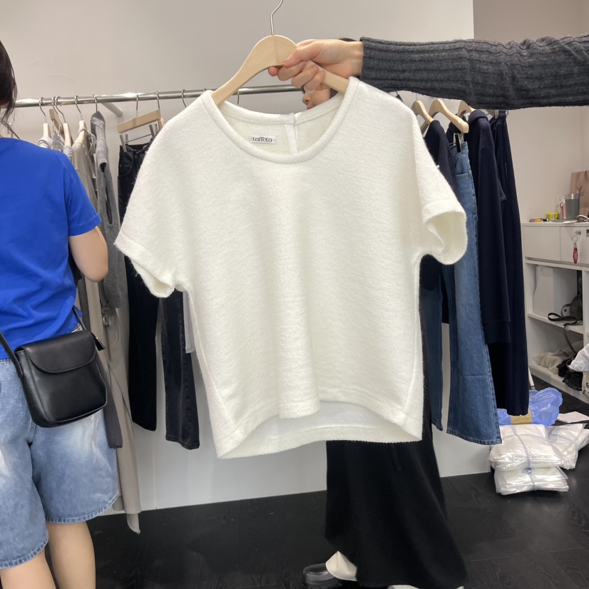 TAFFETA直郵韓國代購女裝新款職業真品熱賣時尚休閑T恤花呢TAFFETAT恤
