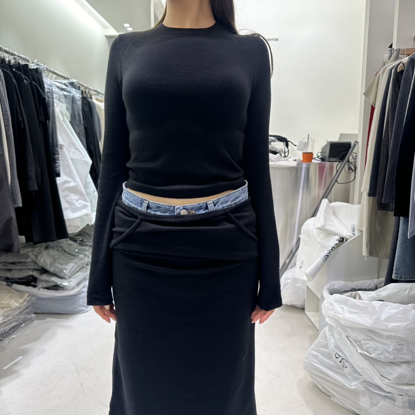 ZERO ZERO韓國直郵東大門實拍女裝新品人氣24秋冬長袖T恤ASHTOE長袖T恤圖色3