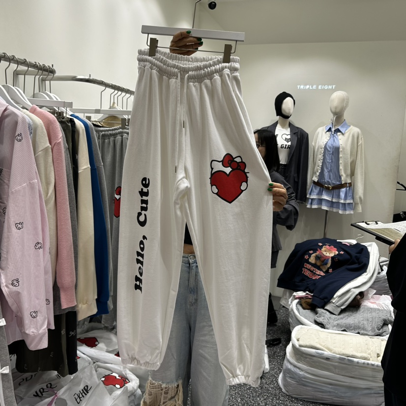 VINTAGE888/TRIPLE EIGHT韓國直郵女裝新品真品休閑褲可愛的VINTAGE888/TRIPLE EIGHT休閑褲