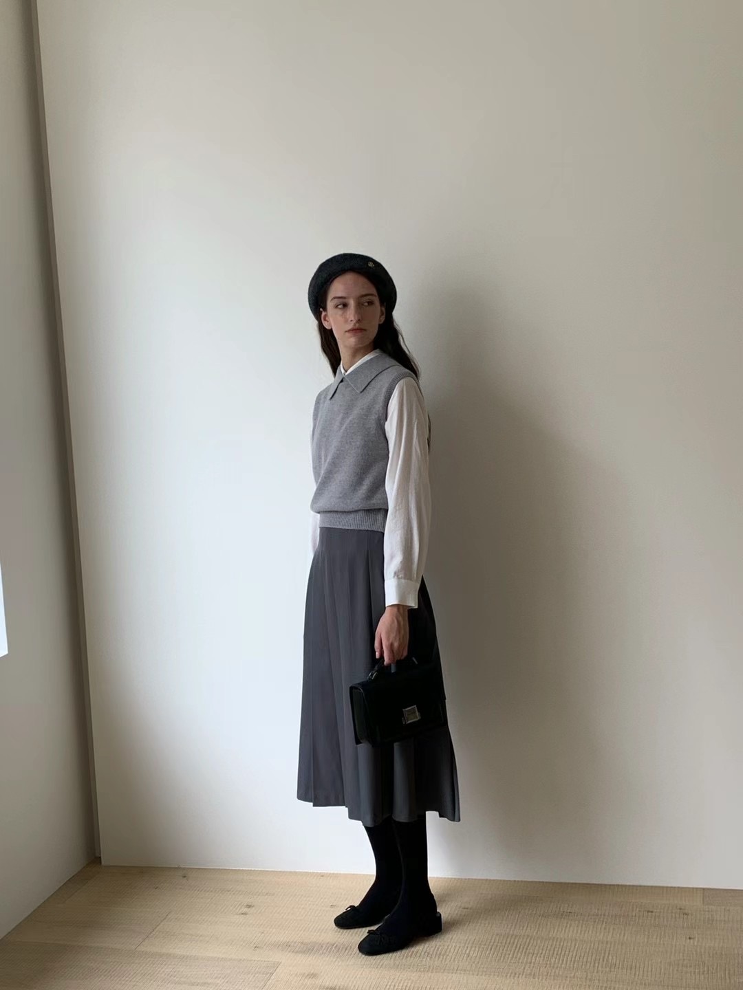 ANDYOUBROWN韓國直郵東大門實拍女裝新品休閑推薦24秋冬長裙ANDYOUBROWN-OT長裙