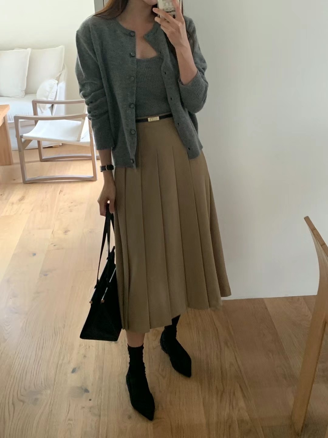 ANDYOUBROWN韓國直郵東大門實拍女裝新品休閑推薦24秋冬長裙ANDYOUBROWN-OT長裙