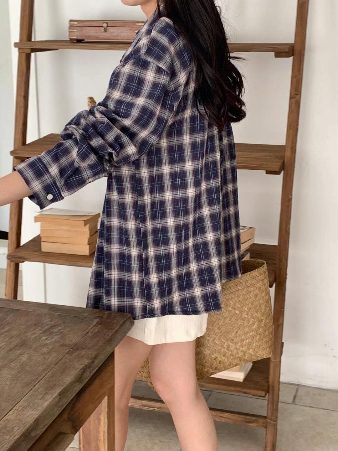 AND SLOW韓國直郵東大門代購女裝新款24秋冬推薦襯衫蕾絲衫WOOJOO襯衫/蕾絲衫