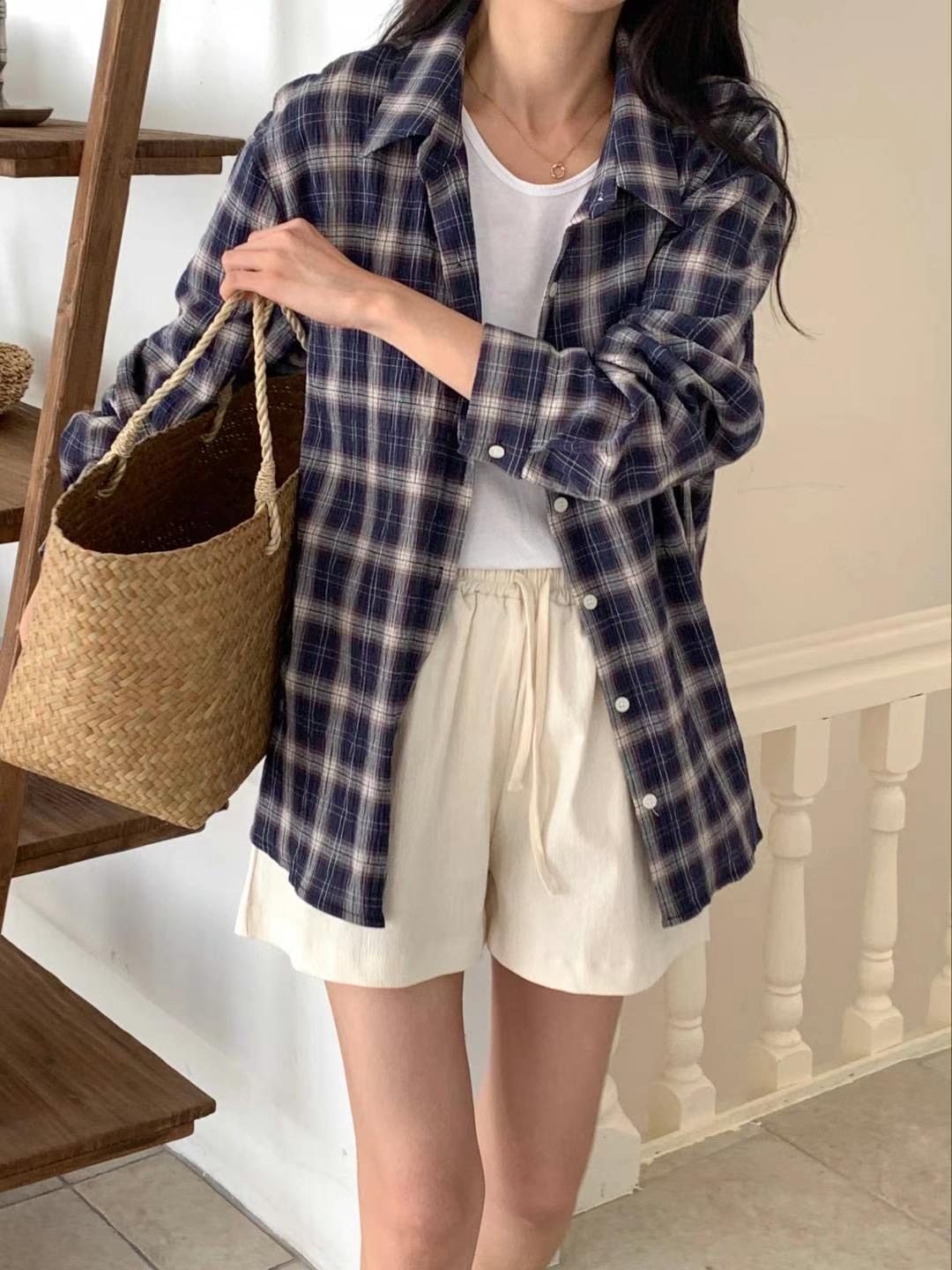 AND SLOW韓國直郵東大門代購女裝新款24秋冬推薦襯衫蕾絲衫WOOJOO襯衫/蕾絲衫圖色2