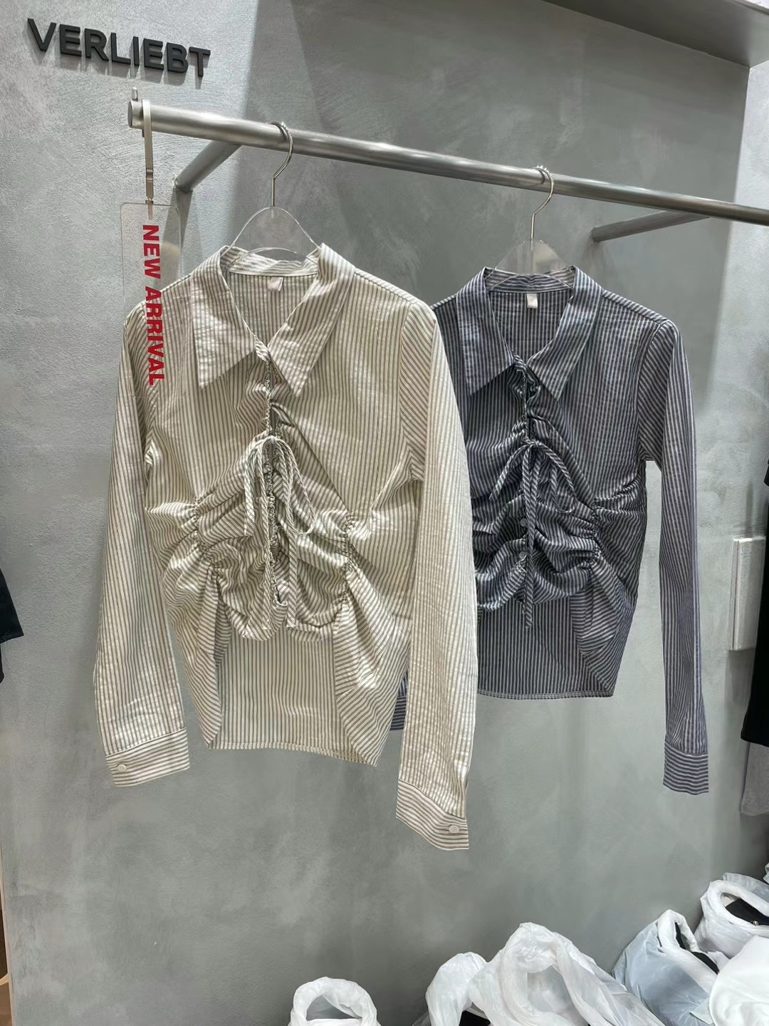 VERLIEBT韓國直郵東大門代購女裝新款休閑職業推薦襯衫蕾絲衫VERLIEBT襯衫/蕾絲衫