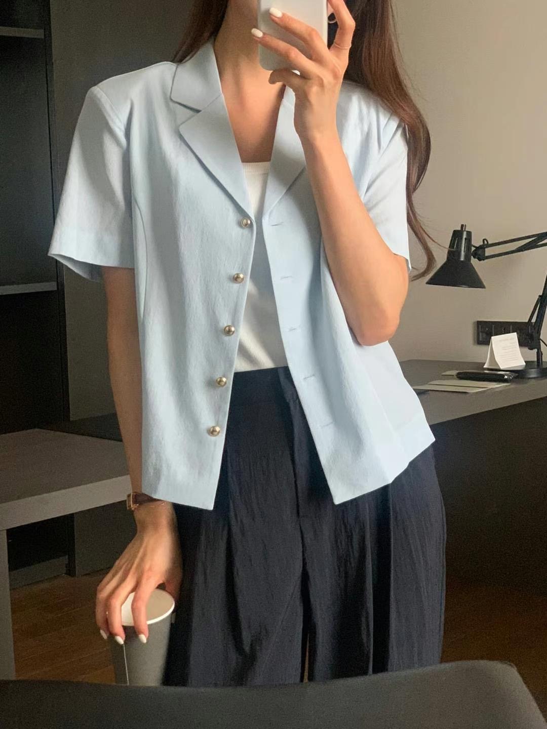 INOUF/FLUTTER雙領標直郵韓國代購女裝新款職業推薦真品夾克INOUF/FLUTTER夾克