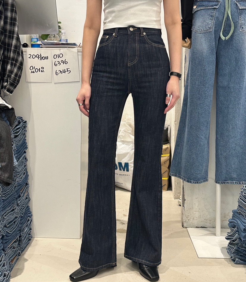 HAWK直郵韓國代購女裝新品24秋冬真品休閑職業推薦牛仔褲Le Ahicon牛仔褲圖色2