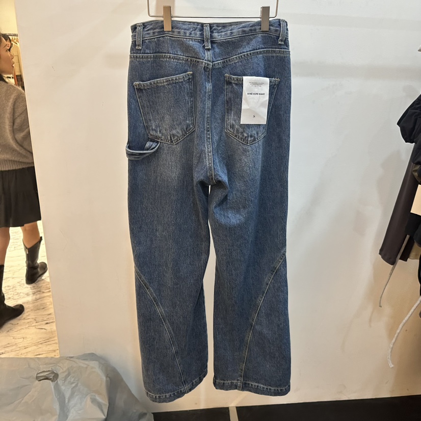 AIME HOPE MAKE韓國直郵東大門實拍女裝新品時尚24秋冬牛仔褲AIME HOPE MAKE牛仔褲