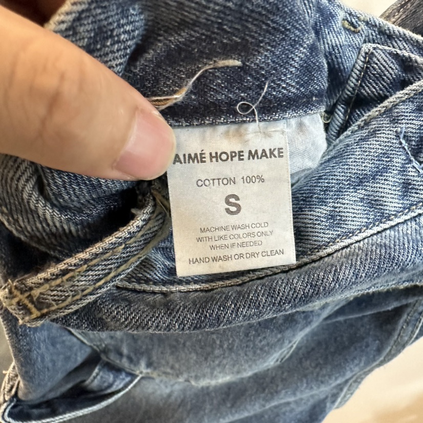 AIME HOPE MAKE韓國直郵東大門實拍女裝新品時尚24秋冬牛仔褲AIME HOPE MAKE牛仔褲