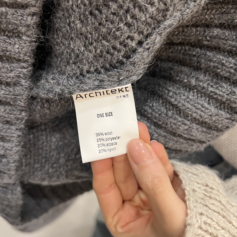 ARCHITEKT韓國直郵女裝新品休閑熱賣24秋冬時尚針織衫拉鏈ARCHITEKT針織衫