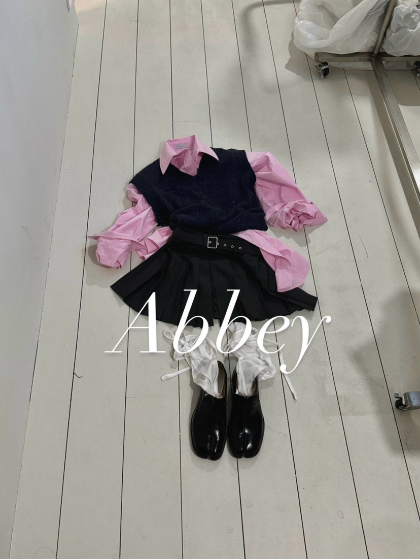 ABBEYLEE韓國直郵東大門實拍女裝新款人氣休閑熱賣時尚馬甲ABBEYLEE馬甲