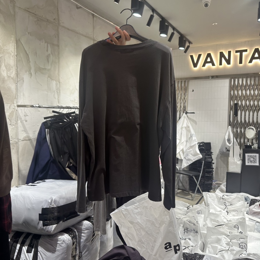 VANTA韓國直郵女士新品熱賣推薦真品休閑職業時尚24秋夏長袖T恤VANTA長袖T恤