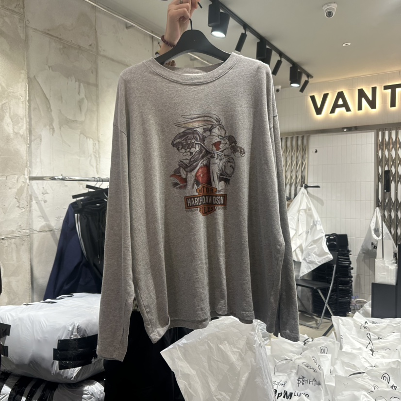 VANTA韓國直郵女士新品熱賣推薦真品休閑職業時尚24秋夏長袖T恤VANTA長袖T恤
