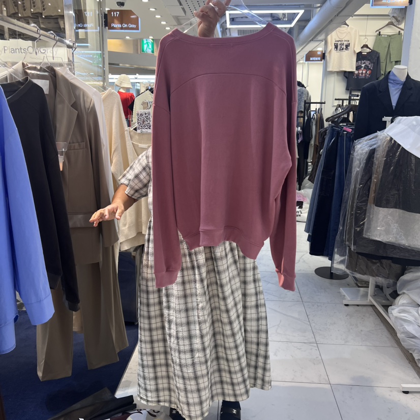 PLANTS ON GRAY韓國直郵東大門實拍女裝新品休閑人氣衛衣PLANTS ON GRAY衛衣