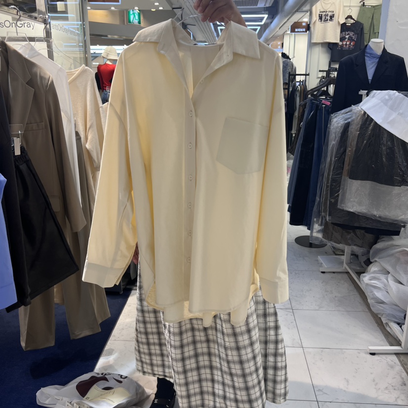 PLANTS ON GRAY韓國直郵東大門代購女裝新款職業襯衫蕾絲衫PLANTS ON GRAY襯衫/蕾絲衫圖色2