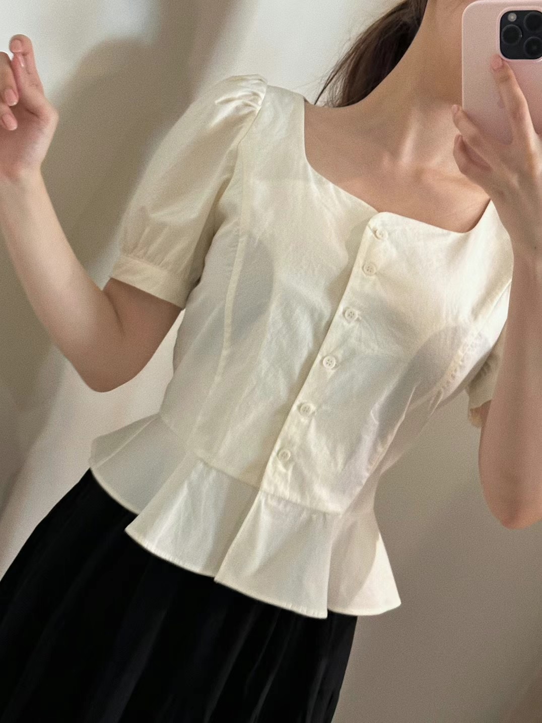 BOUND韓國直郵女裝新款推薦人氣熱賣時尚真品職業襯衫蕾絲衫BOUND襯衫/蕾絲衫