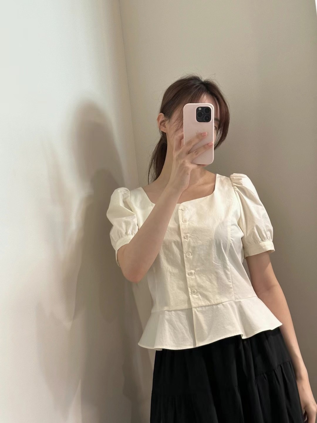 BOUND韓國直郵女裝新款推薦人氣熱賣時尚真品職業襯衫蕾絲衫BOUND襯衫/蕾絲衫圖色2