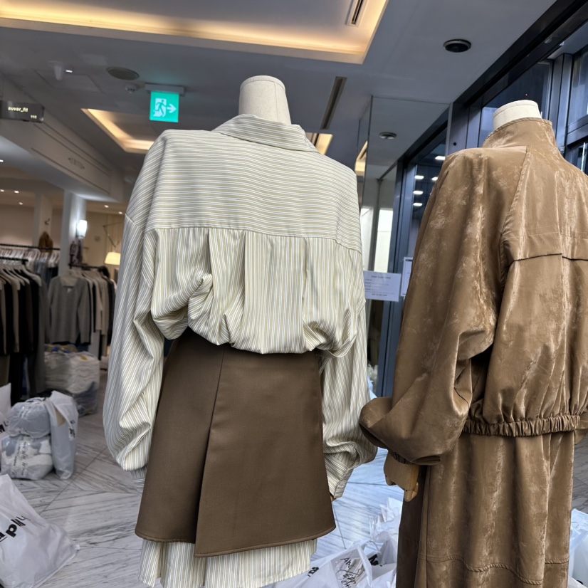 FOUNDATION韓國直郵東大門實拍女裝新款職業時尚24秋冬連衣裙FOUNDATION連衣裙