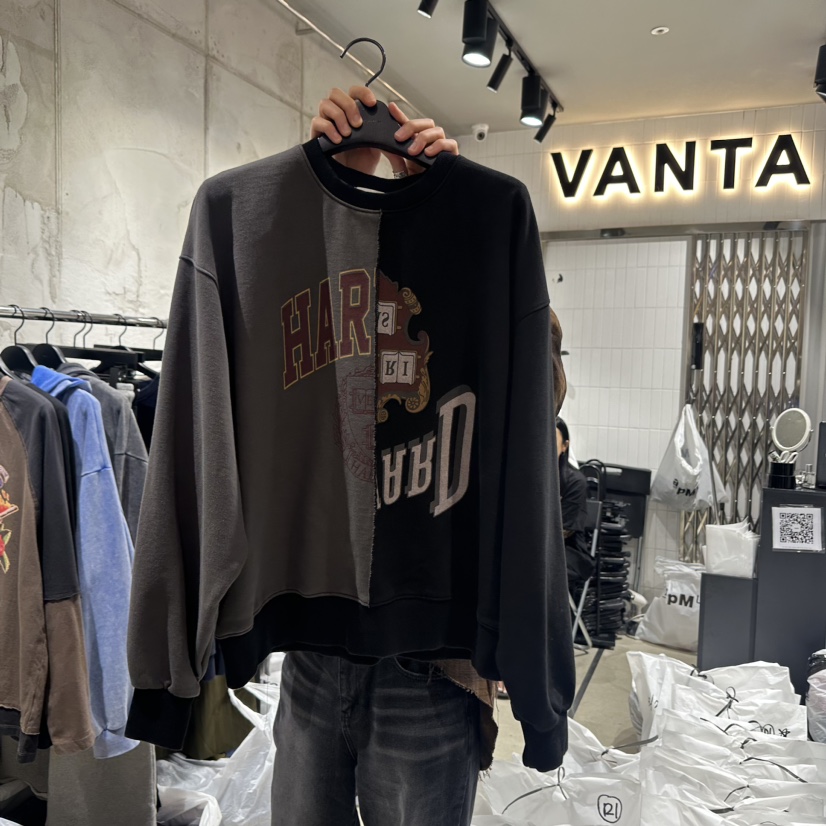 VANTA直郵韓國代購女裝新品24秋冬休閑熱賣時尚真品人氣衛衣VANTA衛衣圖色2